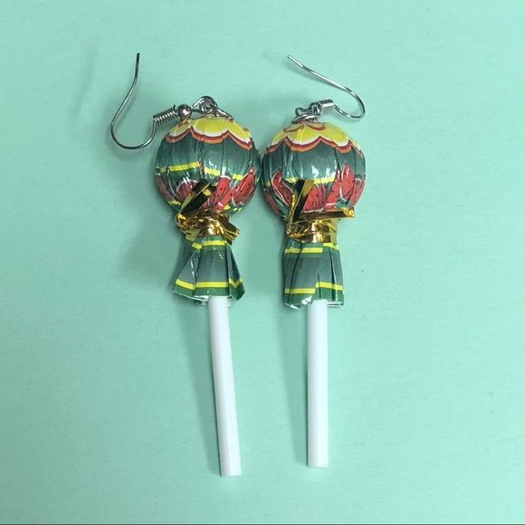 NEW✨ Chupa Chups Lollipop Earrings Miniature Realistic Lollipops - Picture 7 of 9